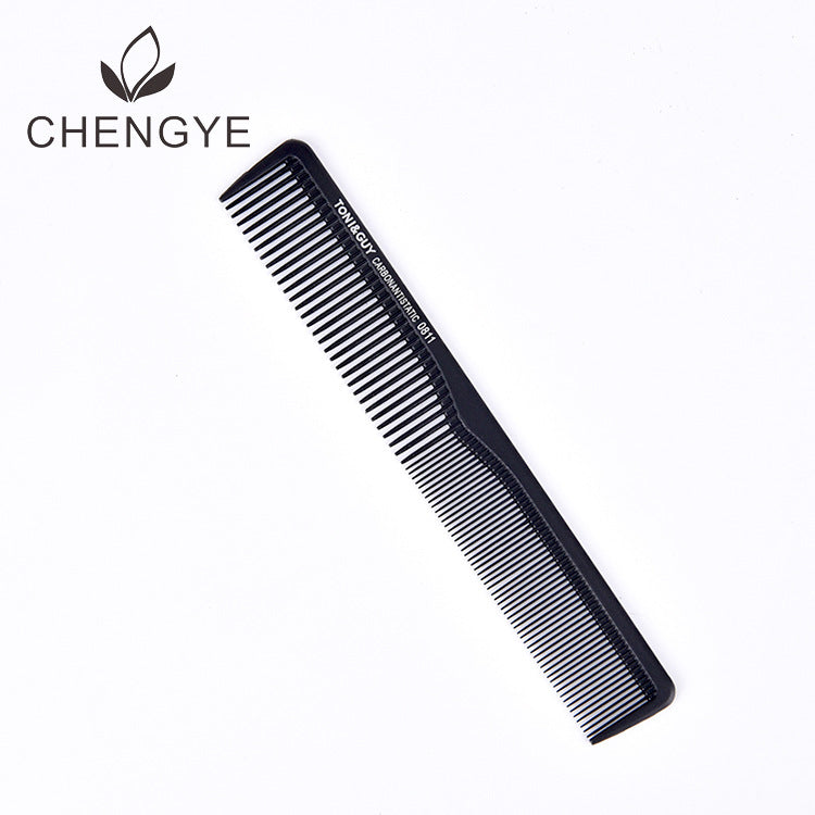 Cover Carbon Fiber Barber Cutting Black Hair Brushes & Combs