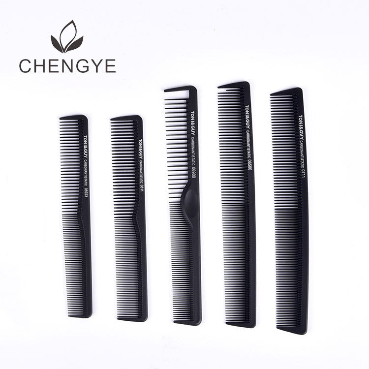 Tony Cutting Black Plastic Hairdressing Barber Hair Brushes & Combs