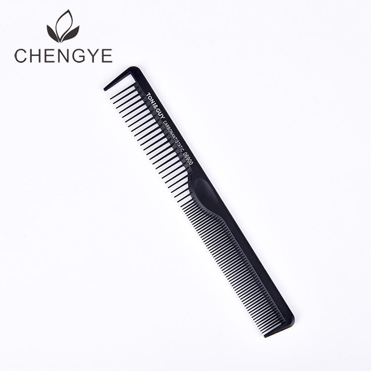 Cover Carbon Fiber Barber Cutting Black Hair Brushes & Combs