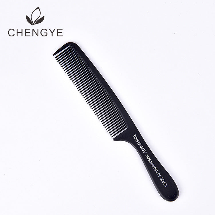 Cover Carbon Fiber Barber Cutting Black Hair Brushes & Combs