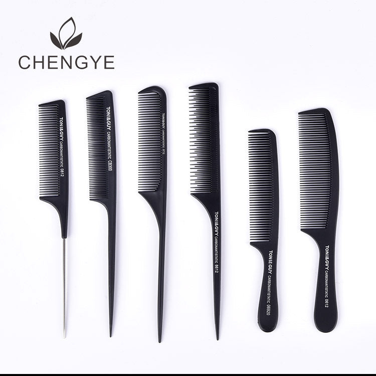 Tony Cutting Black Plastic Hairdressing Barber Hair Brushes & Combs