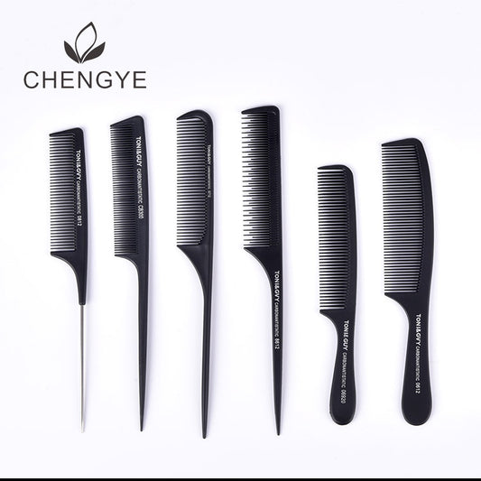 Tony Cutting Black Plastic Hairdressing Barber Hair Brushes & Combs