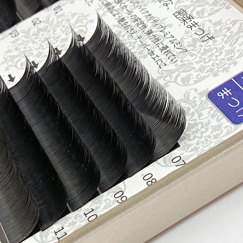 Eyelashes Gray Flat Double Pointed Thick False Lashes