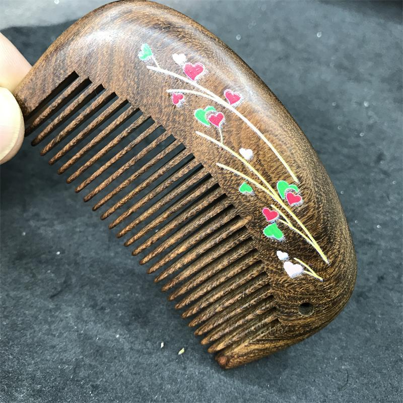 Painted Models Gilding Wooden Portable Cm Hair Brushes & Combs