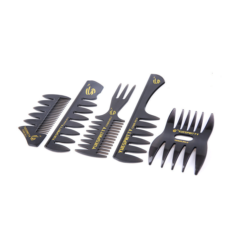 Men's Greasy Professional Big Back Head Modeling Artifact Hair Brushes & Combs