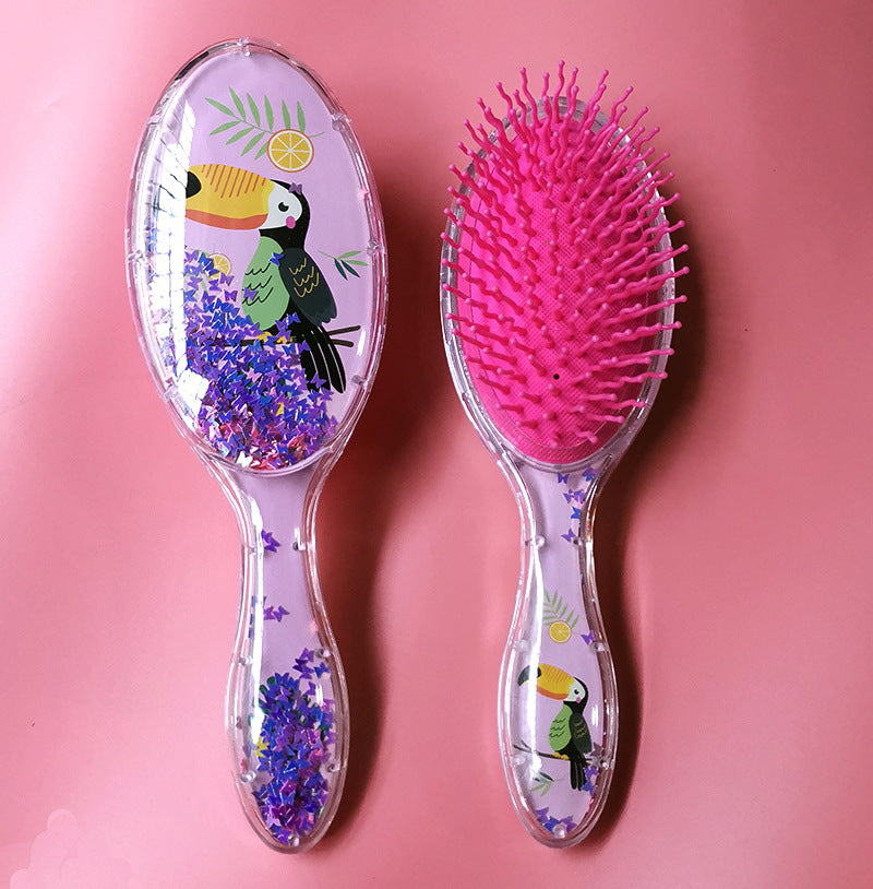 Source Sequin Model Cute Airbag Colorful Flash Cartoon Hair Brushes & Combs