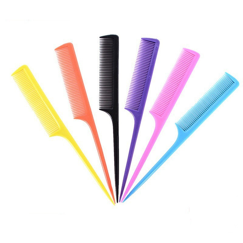 Plastic Tail Hairdressing Long Partition Needle Hair Brushes & Combs