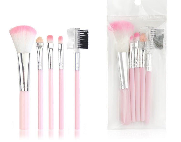 Mini Multifunctional Suit With Mirror Good-looking Powder Makeup Brushes Accessories