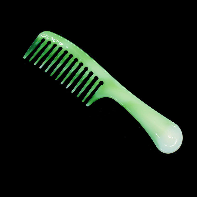 Color Thick Green Beef Tendon Running Hair Brushes & Combs