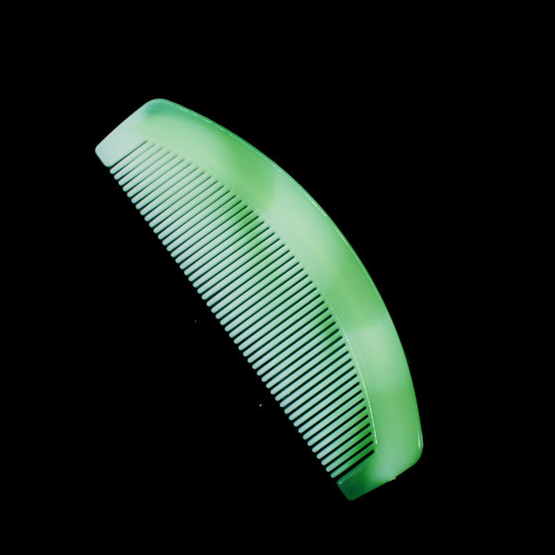 Color Thick Green Beef Tendon Running Hair Brushes & Combs