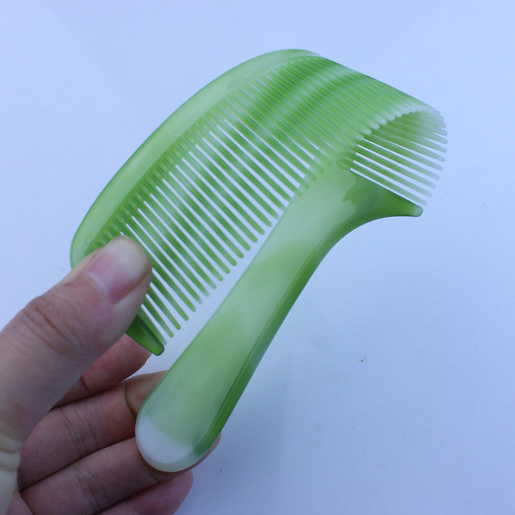 Color Thick Green Beef Tendon Running Hair Brushes & Combs