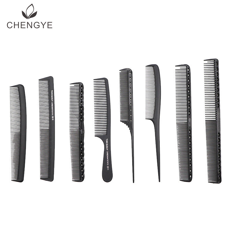 Tony Cover Carbon Fiber Barber Shop Hair Brushes & Combs