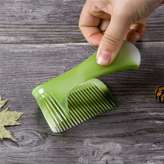 Suit Plastic Hairdressing Beef Tendon Green Hair Brushes & Combs