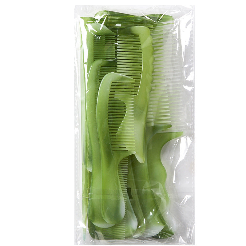 Suit Plastic Hairdressing Beef Tendon Green Hair Brushes & Combs