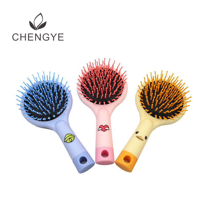 Small Yellow Duck Rainbow Air Cushion Hair Brushes & Combs