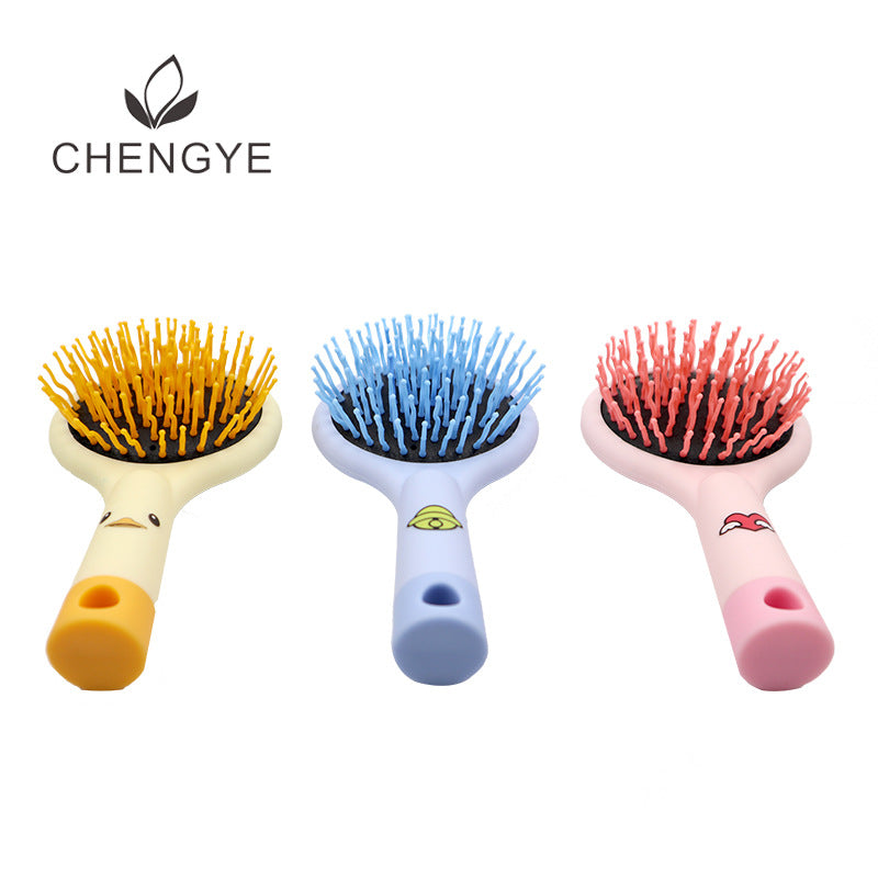 Small Yellow Duck Rainbow Air Cushion Hair Brushes & Combs