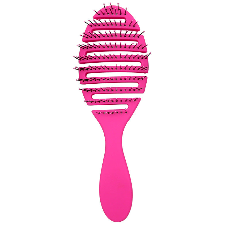 Hollow Massage Round Wet Dry Home Hair Brushes & Combs