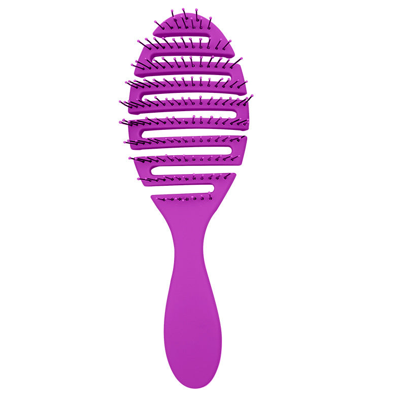 Hollow Massage Round Wet Dry Home Hair Brushes & Combs