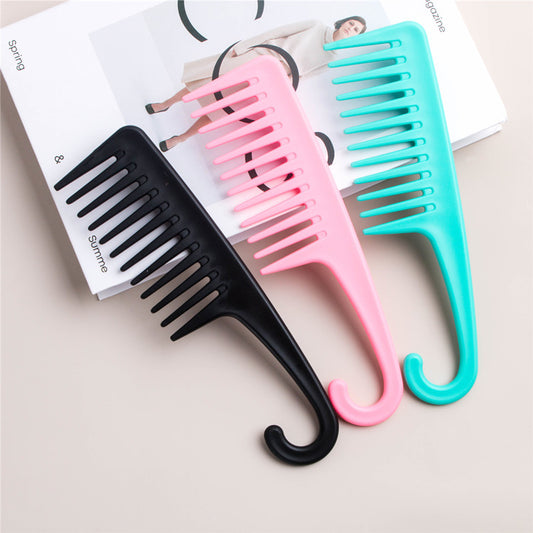 Wide Tooth Hook Plastic Large Big Hair Brushes & Combs