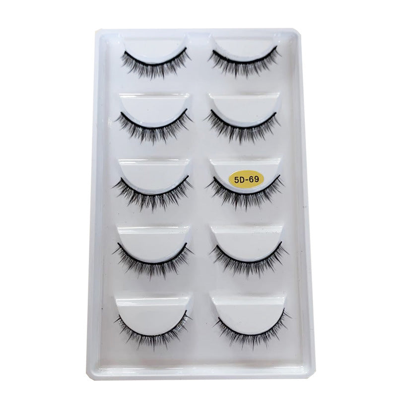 Double Pairs Of Eyelashes Length Comfortable False Lashes