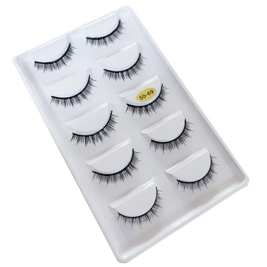 Double Pairs Of Eyelashes Length Comfortable False Lashes