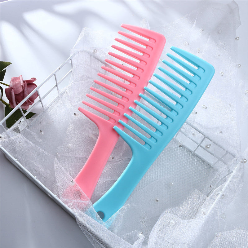 Big Tooth Shampoo Hairdressing Finishing Handle Smooth Hair Brushes & Combs