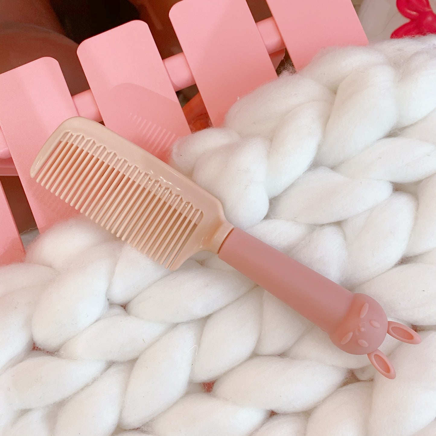 Plastic Soft Rabbit Household Curling Long Hair Brushes & Combs