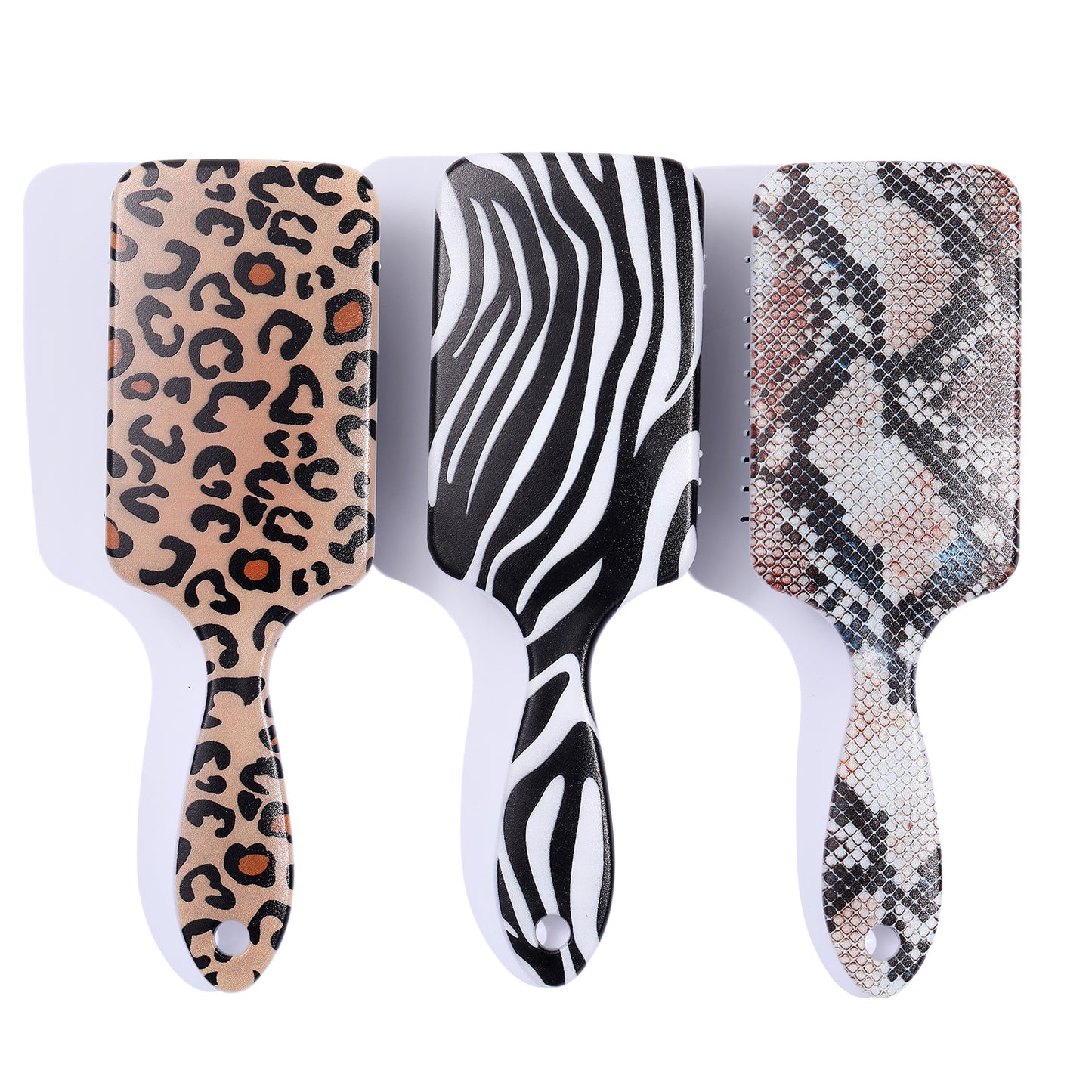 Square Zebra Print Airbag Leopard Air Cushion Hair Brushes & Combs