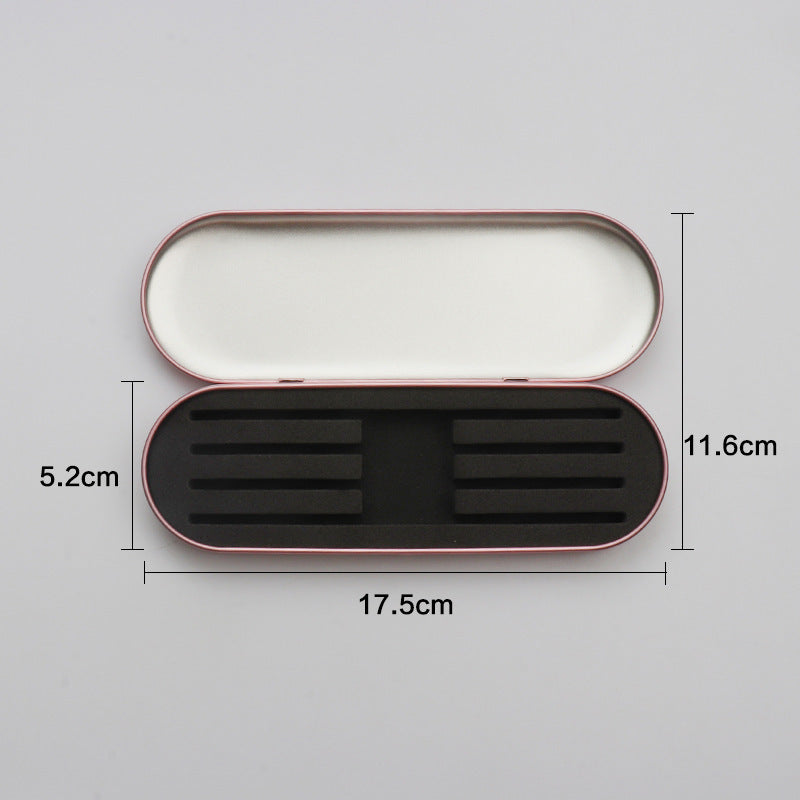 Exquisite Tinplate Eyelash Tweezer Storage Box False Lashes