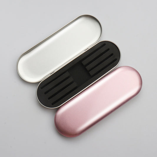 Exquisite Tinplate Eyelash Tweezer Storage Box False Lashes