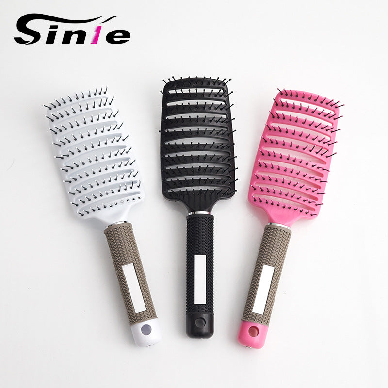 Mane Vent Smooth Curly Big Curved Hair Brushes & Combs