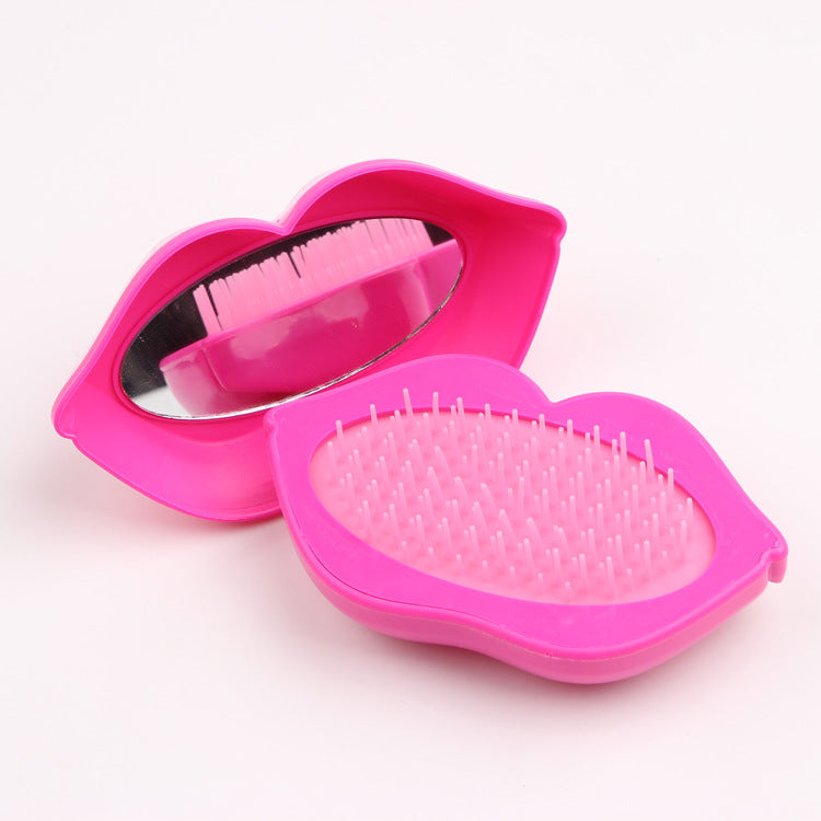 Comfortable Plastic Hairdressing Portable Tangle Massage Hair Brushes & Combs