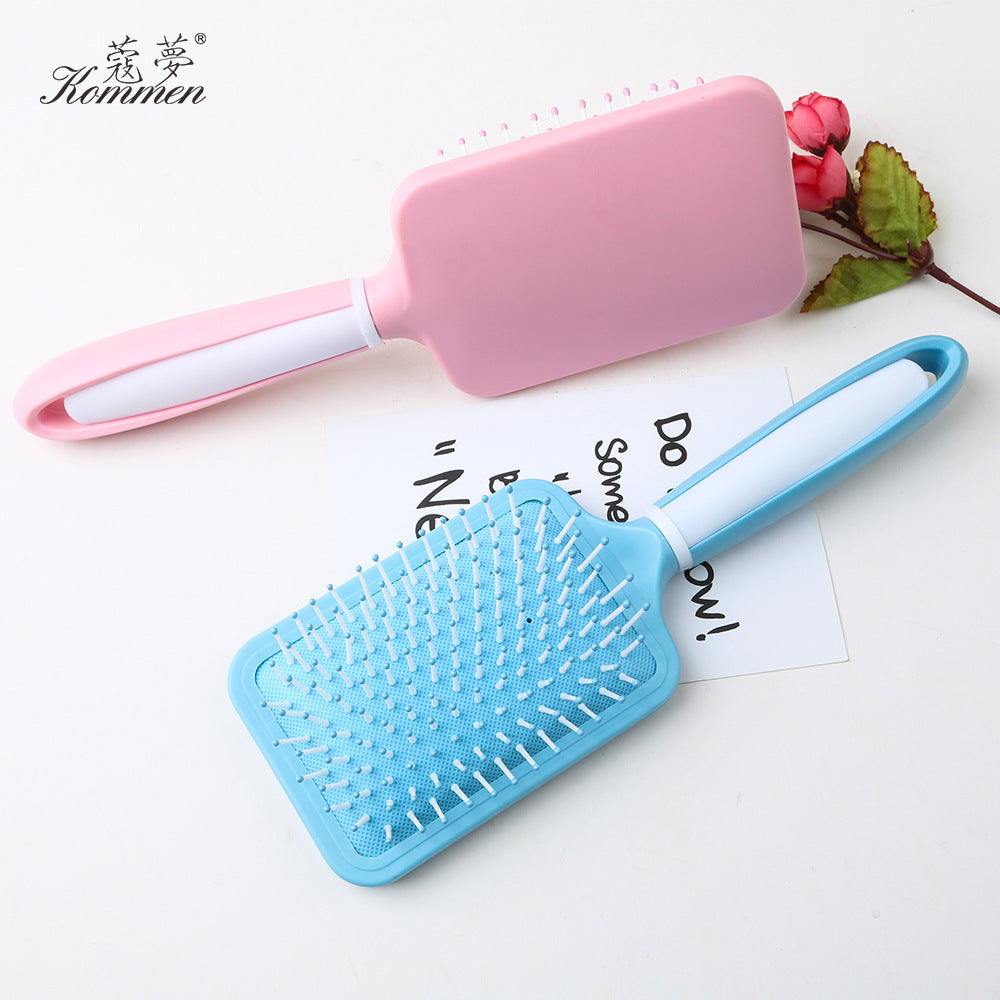 Square Large Plate Massage Tangle Plastic Hair Brushes & Combs