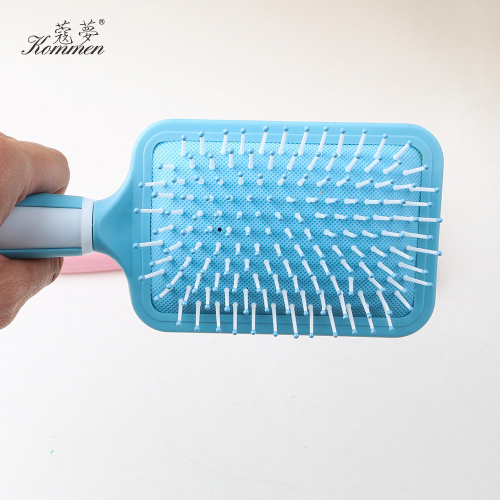 Square Large Plate Massage Tangle Plastic Hair Brushes & Combs