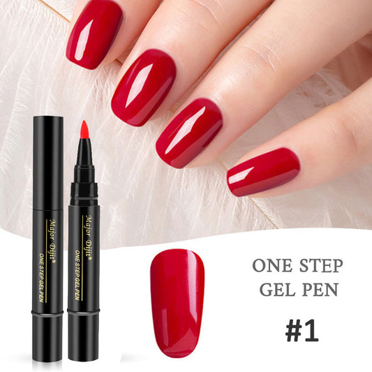 Manicure One Step Glue Pen-shaped Gel Nail Polish