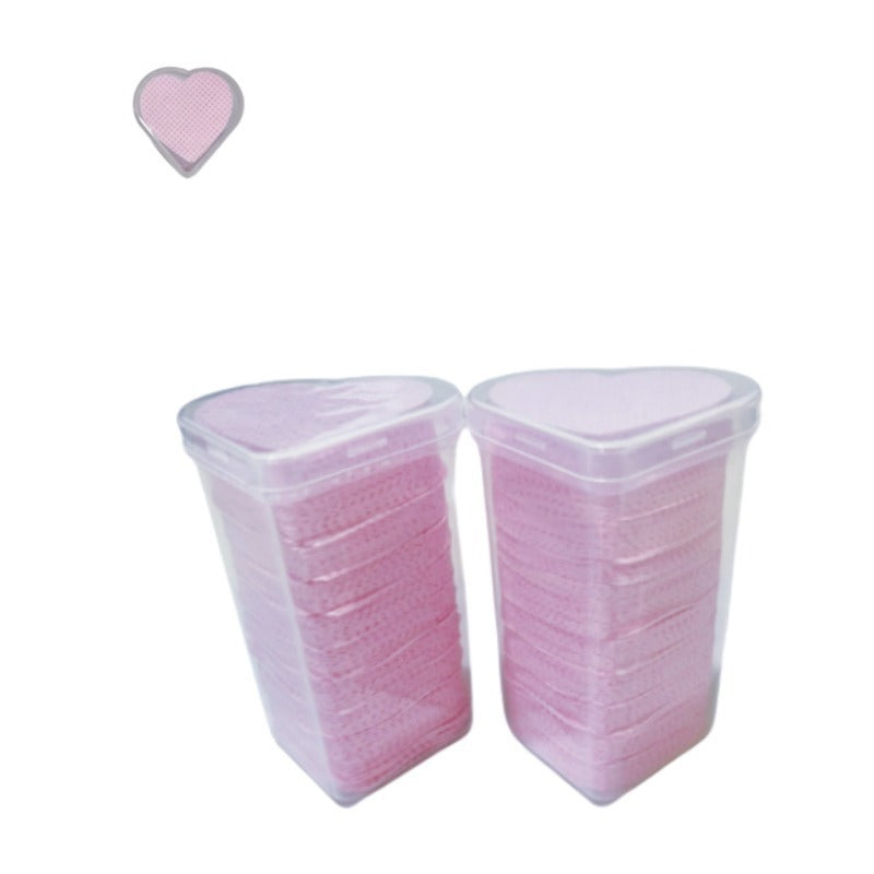 Of Love Heart-shaped Mouth Wipe Glue Cleaning False Lashes