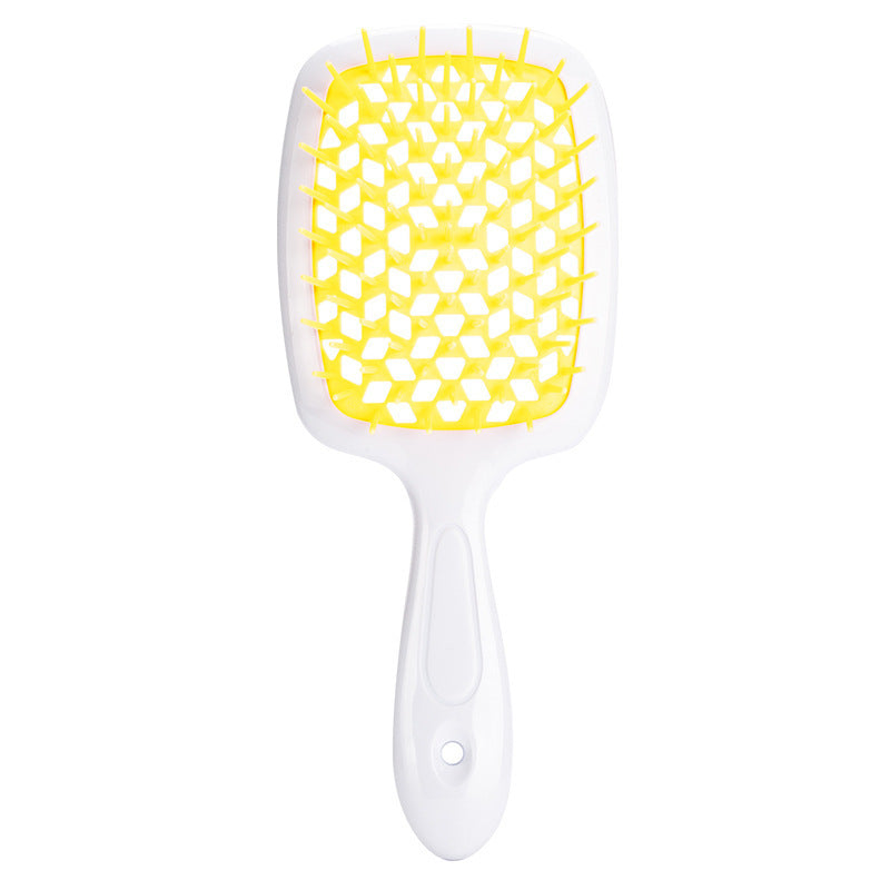 Play Beauty Hollow Mesh Massage Hairdressing Shape Plaid Salon Hair Brushes & Combs