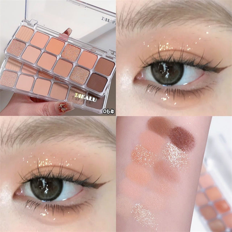 Children's Diamond Peach Kumquat Shadow Sparkling Shimmer Eyeshadow