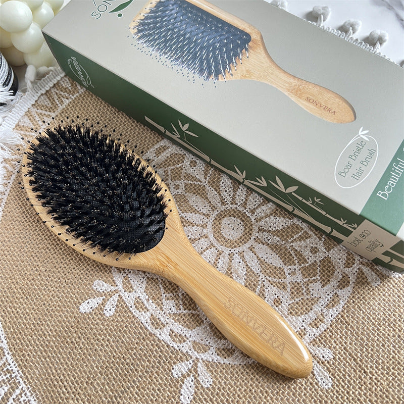 Smooth Fluffy Bristle Air Cushion Hairdressing Bamboo Hair Brushes & Combs