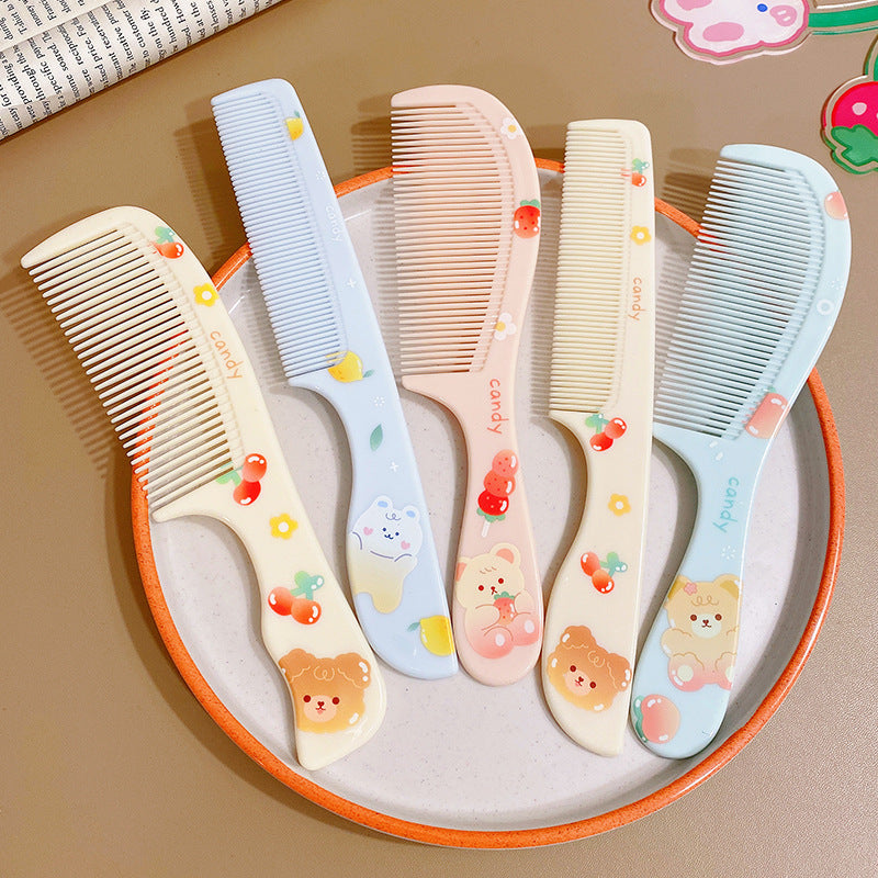 Graceful Small Portable Tail Straight Bangs Hair Brushes & Combs