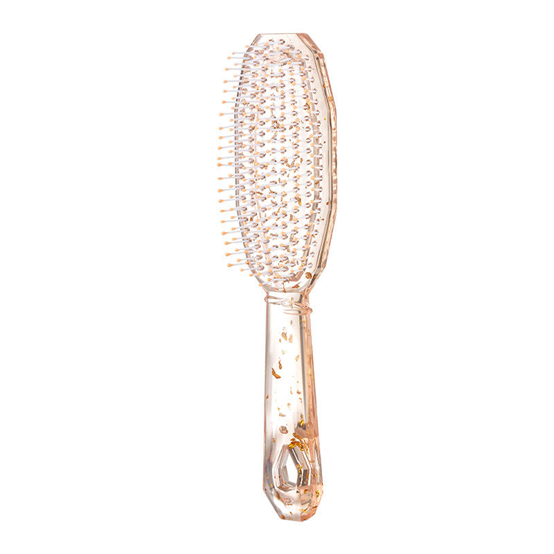 Women's Transparent Glitter Air Cushion For Only Long Hair Brushes & Combs