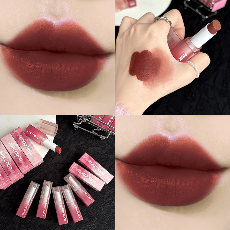 Mist Soft Yarn Spring Cherry Matte Finish Lipsticks