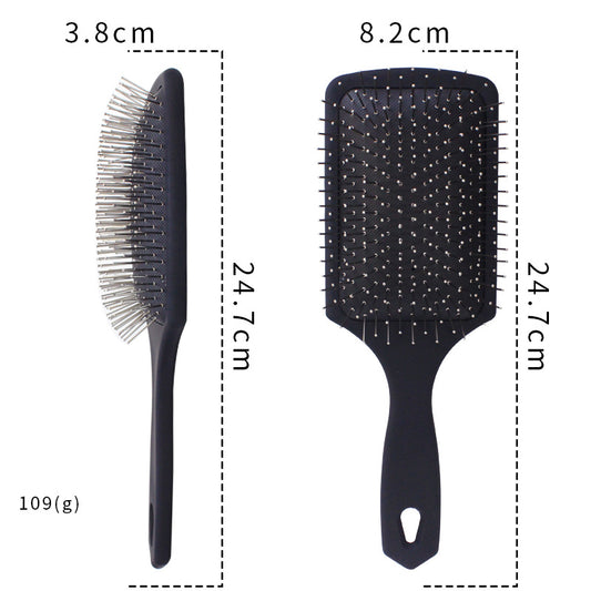 Frosted Large Square Airbag Steel Tooth Four-color Optional Hair Brushes & Combs