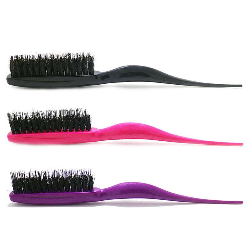 Bristle Fluff Three Rows Tail Fluffy Afro Pick Styling Hair Brushes & Combs