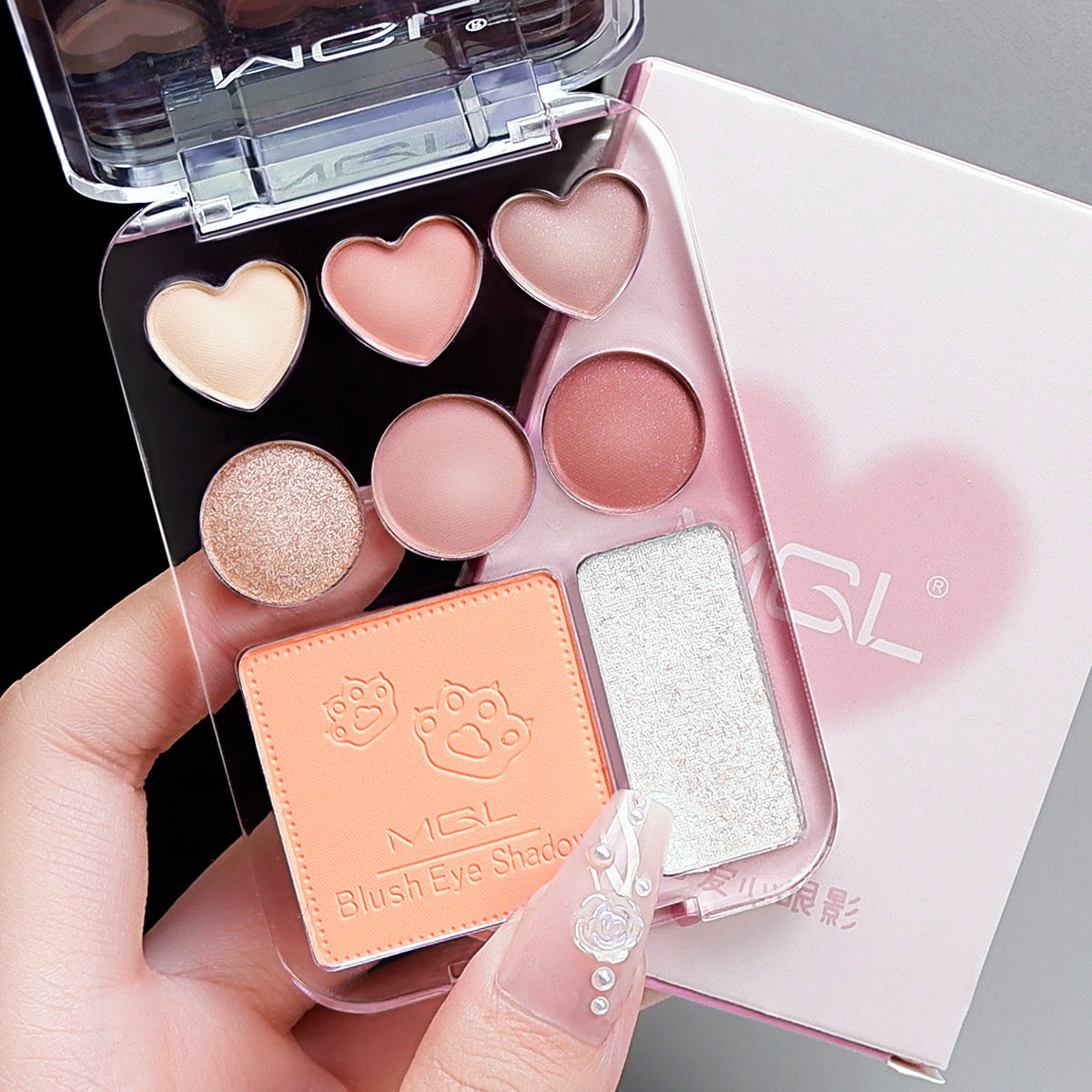 Love Shadow Plate Korean Sweet Shimmer Eyeshadow