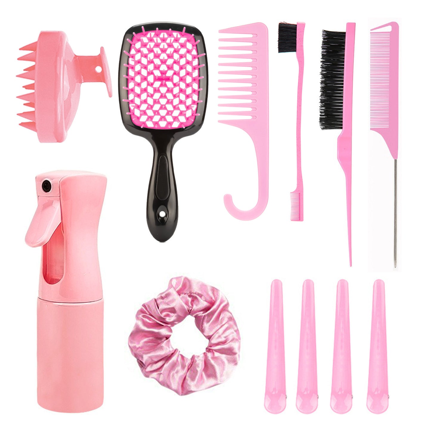 Treatment Oil Hollow Mesh Ring Duckbill Hair Brushes & Combs