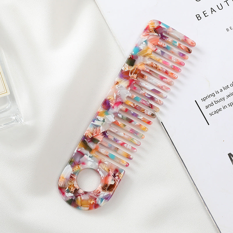 Women's Fashion Cellulose Acetate Sheet Exquisite Marbling Hair Brushes & Combs