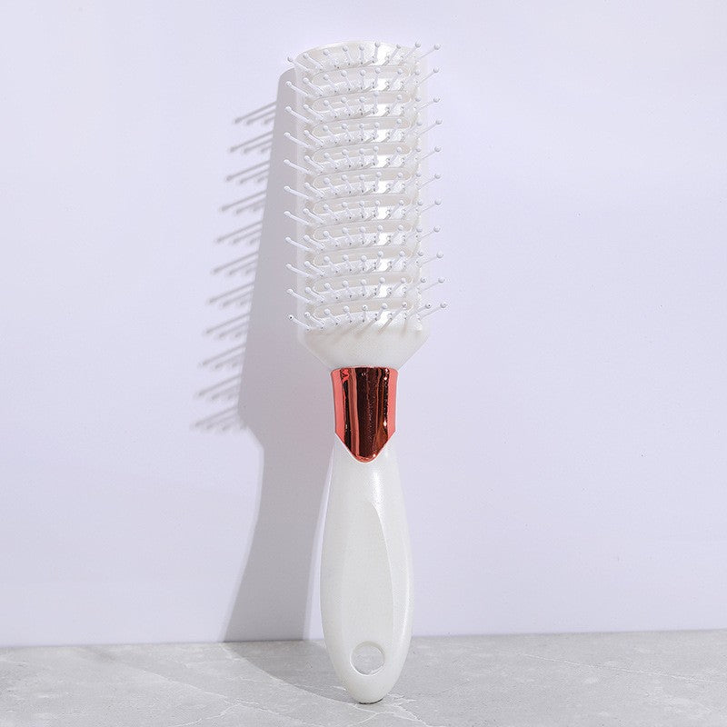 Long Black Ribs Hollow Massage Scalp Hair Brushes & Combs