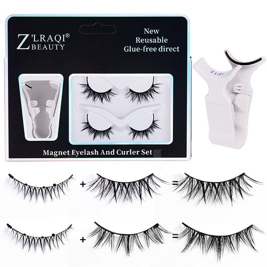 Quick Magnetic Suction Eyelashes Natural Simulation False Lashes