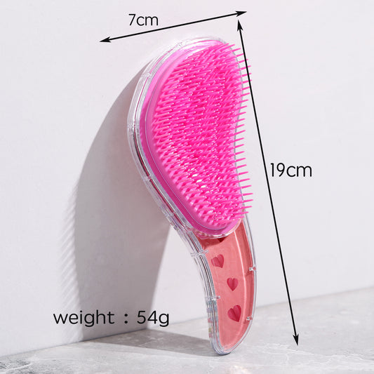 Children's Transparent Special Smooth Massage Wet Dry Hair Brushes & Combs